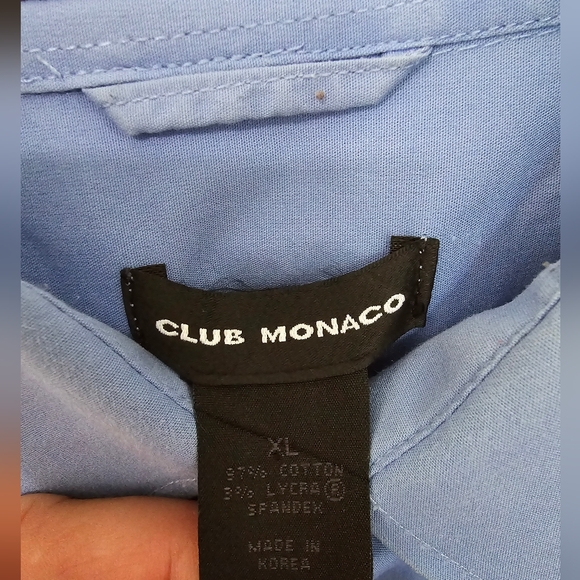 Club Monaco Light Blue Dress Shirt (US Size XL) - Picture 2 of 3